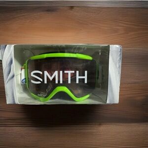 Smith Neon Green Ski Goggles